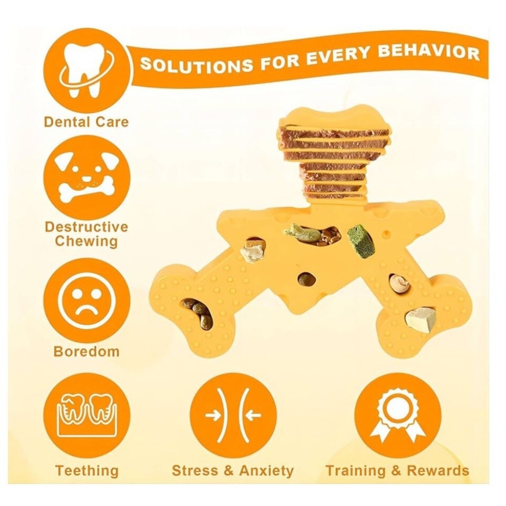 5/$20! Running Cheese Durable Dog Bone Aggressive‎ Chewers. Cheese Flavor! - Picture 2 of 3